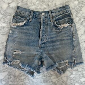 AGOLDE Dee high rise denim shorts